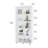 Two Door Glass Cabinet Glass Display Cabinet With 5 Shelves-61761662