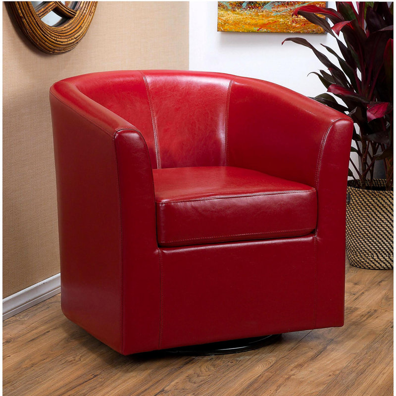 Fauteuil club pivotant, Rouge