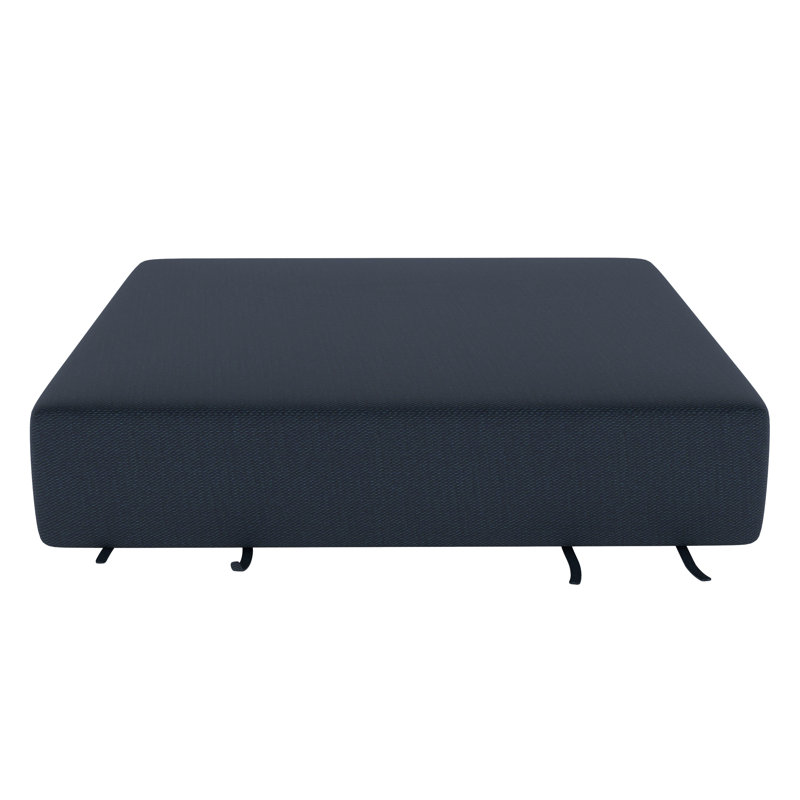 Sunbrella® Outdoor Seat Pad/Ottoman Cushion, Canvas Navy Sunbrella® Canvas
