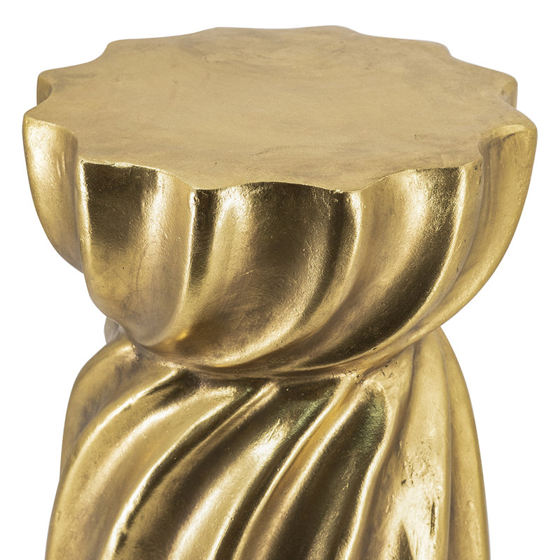 Table d'appoint D14x18,5 "Gold Magnesium