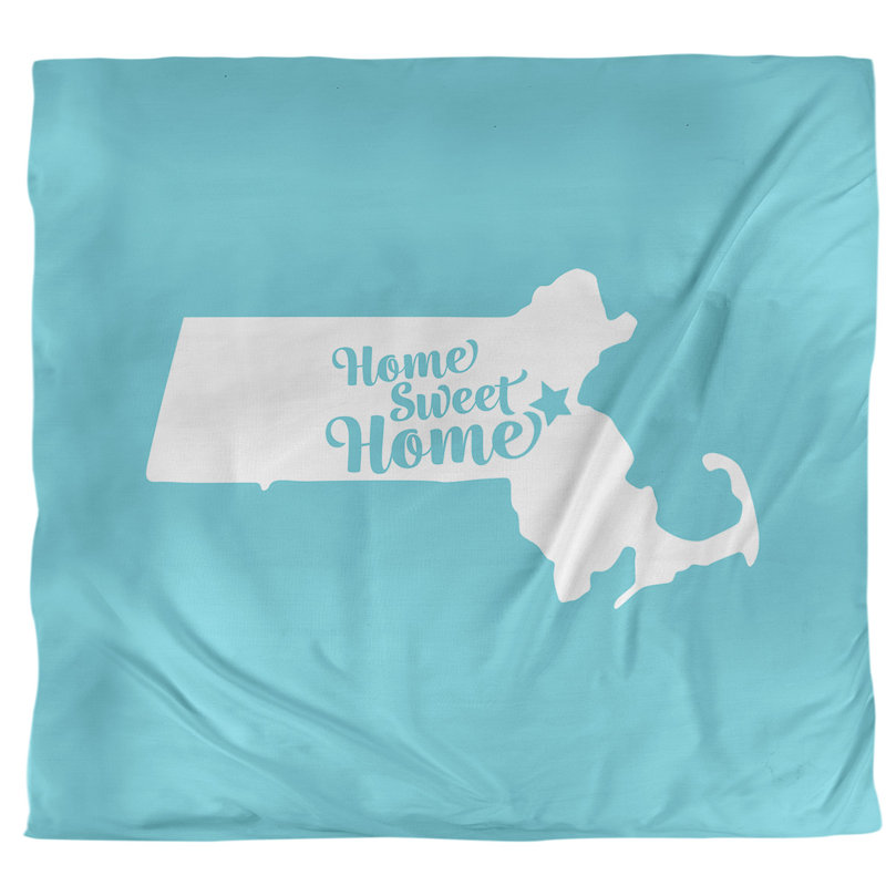 Housse de couette simple pour boston home, Housse de couette pour grand lit, Bleu sarcelle, Microfibre
