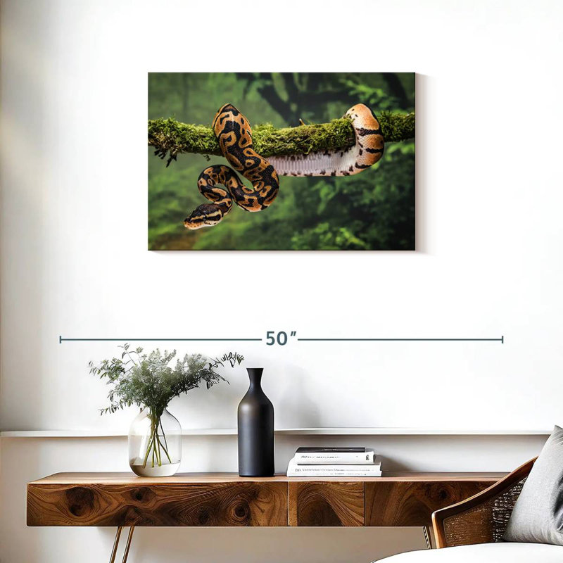 Python On Branch, 20" H x 30" W