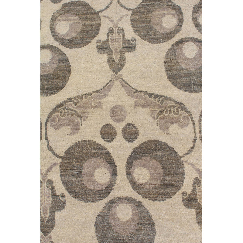 Tapis gris / taupe unique 8 pi 2 po x 10 pi 3 po Cintamani