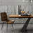 Industrial Style Rectangular Solid Wood Dining Table-678143619
