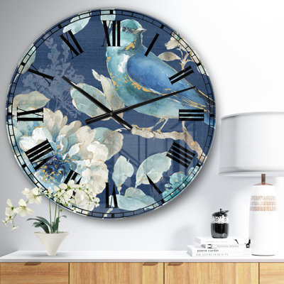 Indigold Bird Cottage Family III - Horloge murale traditionnelle
