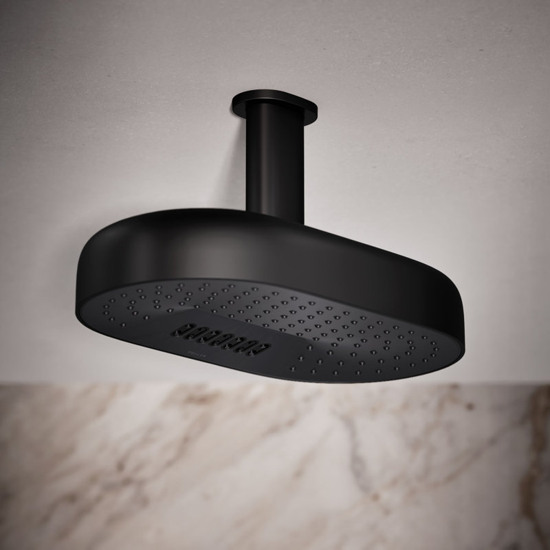 Statement Oblong 14" Two-Function 2.5 Gpm With Katalyst Air-Induction Technology, Matte Black