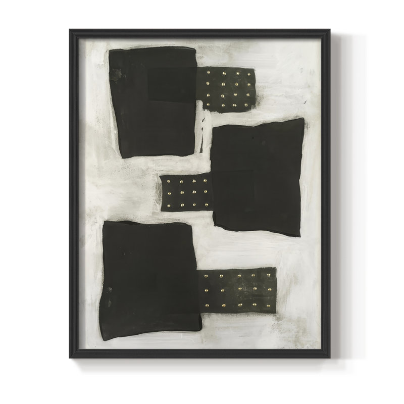 Impression encadrée «Black II» - Bois massif
