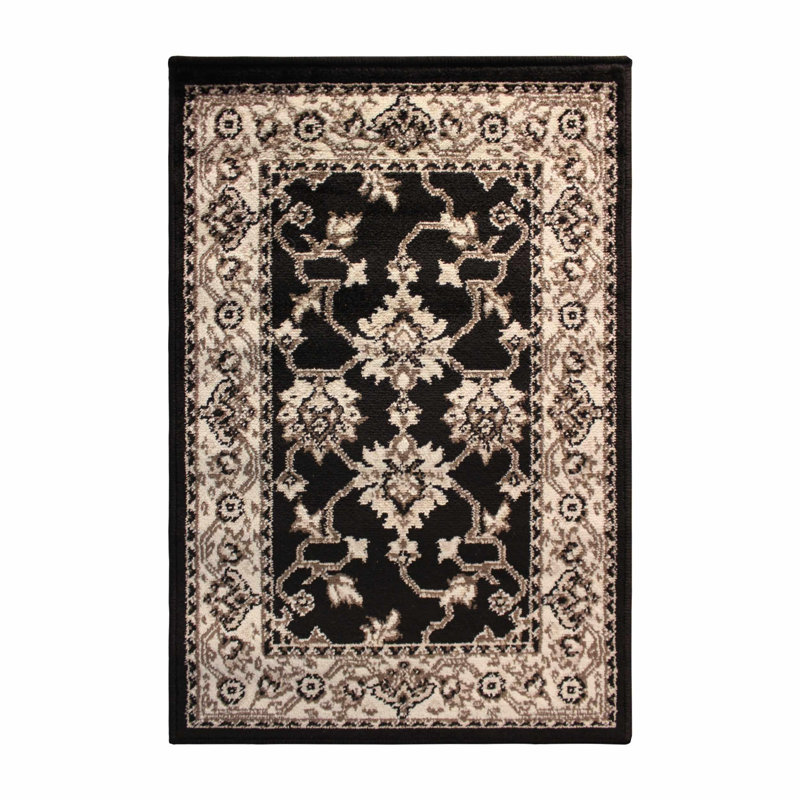 Bavan Damask Indoor Rug, Rectangle 2' x 3'