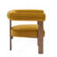 Chaise d'appoint moderne rembourrée avec accoudoirs ronds-618503552