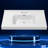 37" L x 22" W Solid Surface Single Bathroom Gloss White Integrated Vanity Top Bathroom Countertop With Center Sink With 1-3/8" H Backsplash