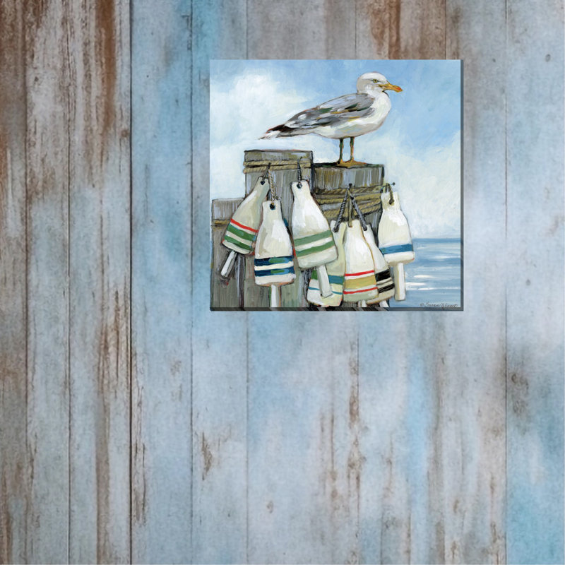 Art sur toile d'extérieur Seagull Pier