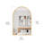 Metal Arch Wall Mirror-1314402210