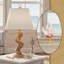 Grand faîteau de lampe corail Royal Designs, Inc., blanc deux tons, base en laiton poli-120866714-120866713
