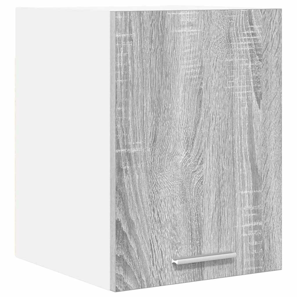 Vidaxl Hanging Cabinet Riga Black Oak And White 40 X 31 X 40 Cm