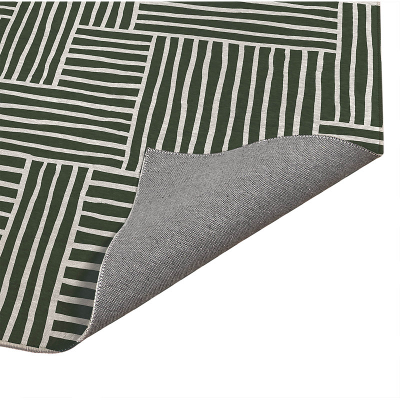 Tapis de cuisine antidérapant Grid Puz, Chimichurri, Rectangle 5 pi x 7 pi