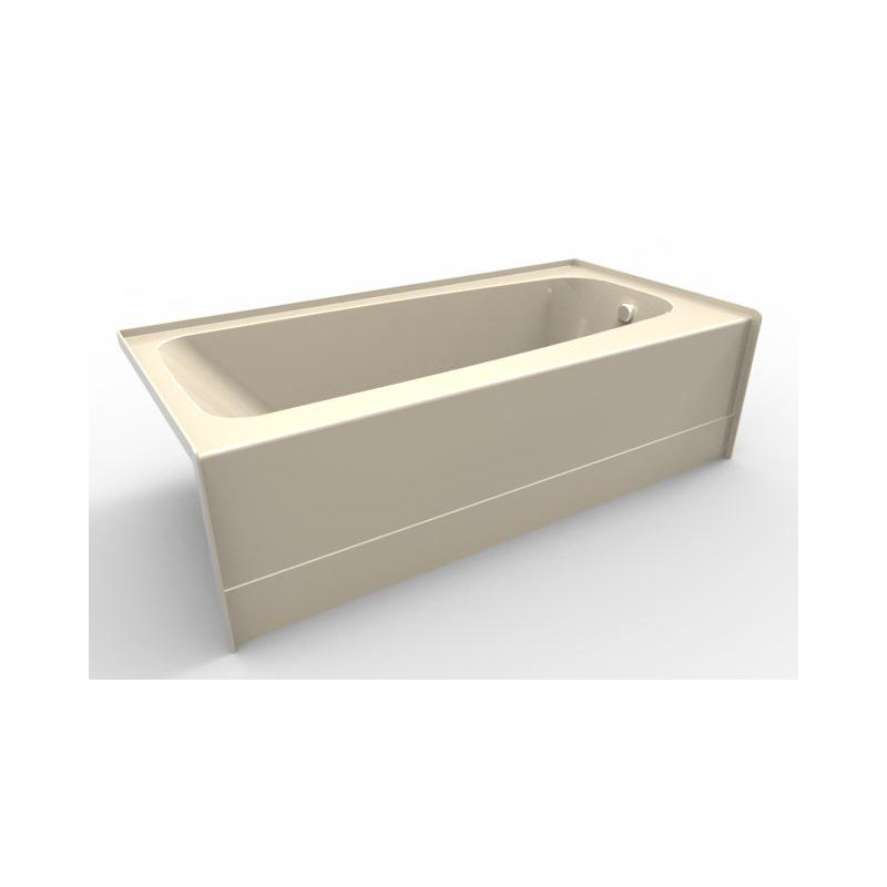 Regan 66'' x 32'' Soaking Acrylic Bathtub, Biscuit