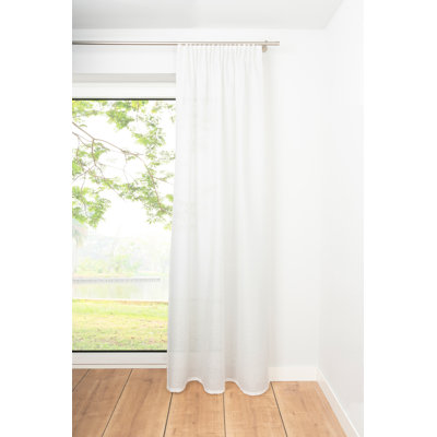 Gardine Dot mit Schlaufen (1 Stück), transparent