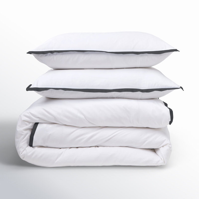 Langston Duvet Cover, Twin Duvet Cover + 1 Standard Shams, Midnight