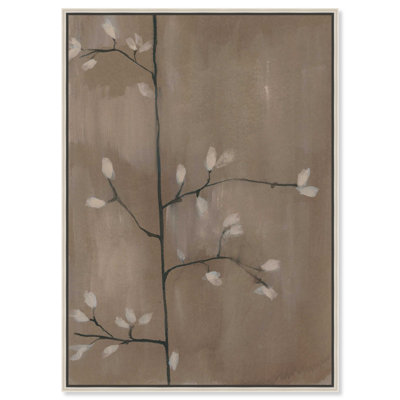 Blossoming Twig II Canvas Floral & Botanical Print by Oliver Gal, Black Frame, 10 x 15