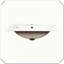 Meuble-lavabo moderne simple avec tablettes de rangement-2065008506