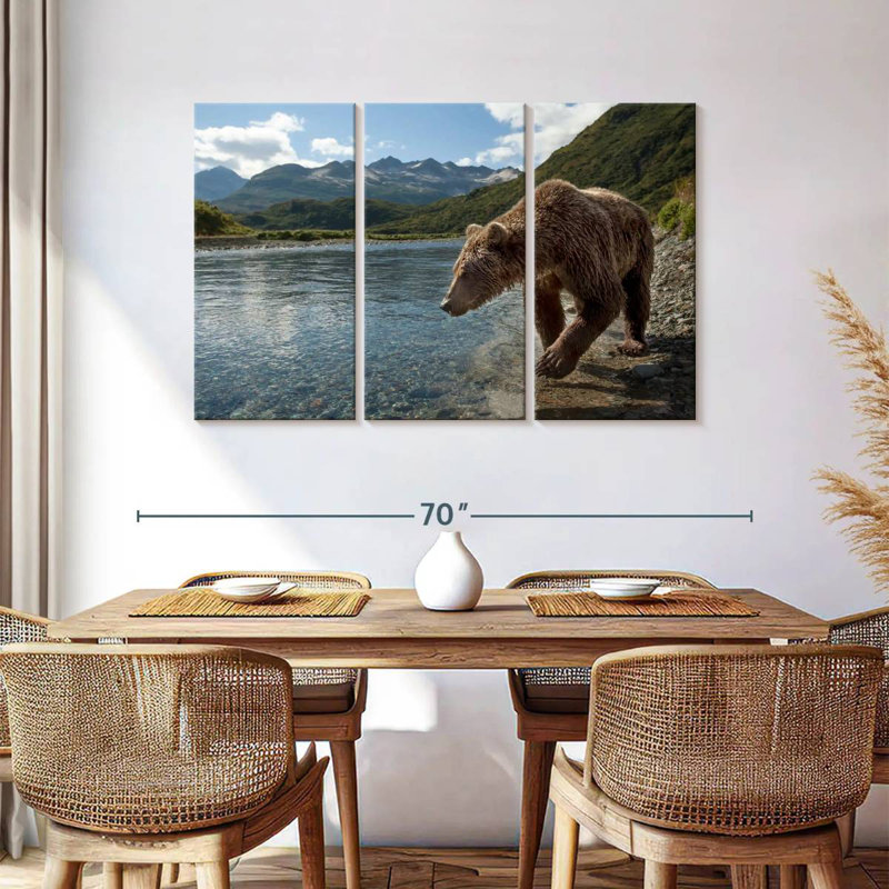 Brampt Katmai Brown Bear, 36" H x 57" W