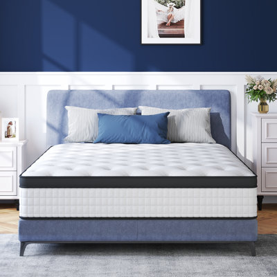 25cm Medium Hybrid Mattress – Memory Foam & Pocket Spring Mattress in a Box