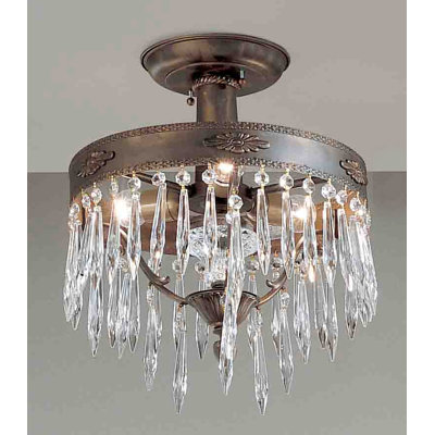 Duchess Crystal Semi Flush Mount