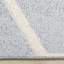 Tapis d'intérieur géométrique ton sur ton / bleu uni 5 pi x 8 pi (5 pi 3 po x 7 pi 7 po) Branch Blue-923729540