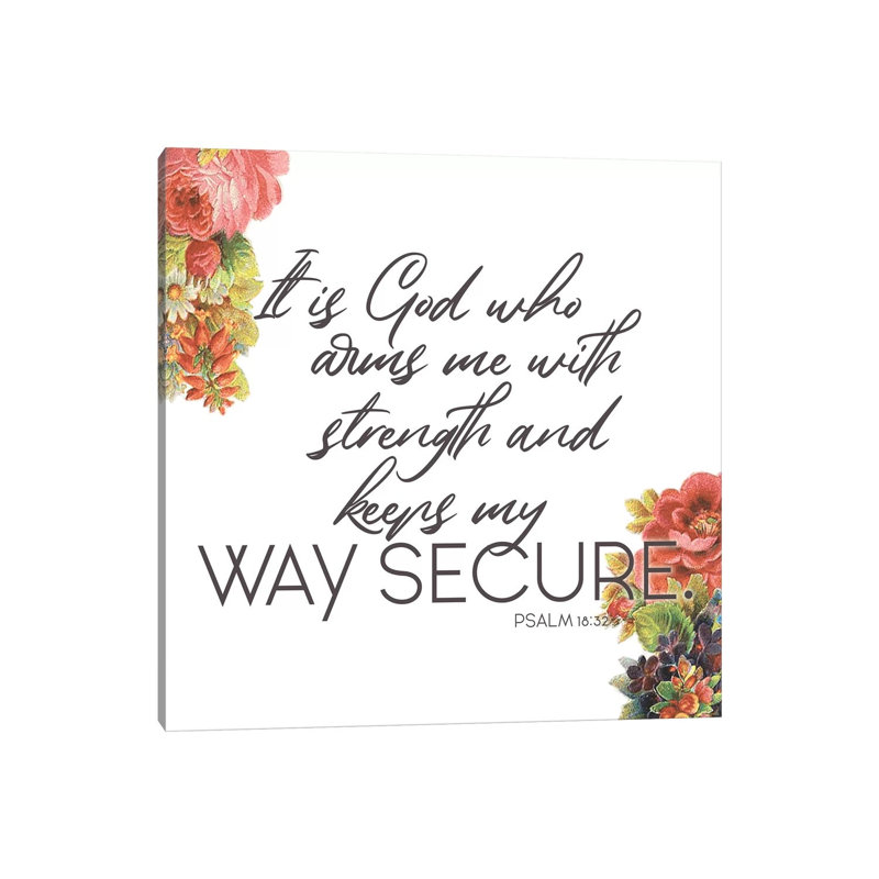 Way Secure by Jace Grey - Print on Canvas, 45.72cm H x 45.72cm W x 1.9cm D, Wrapped Canvas