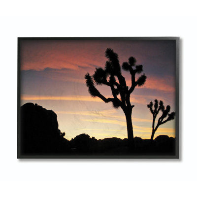 «Desert Tree Sunset Silhouette», impression