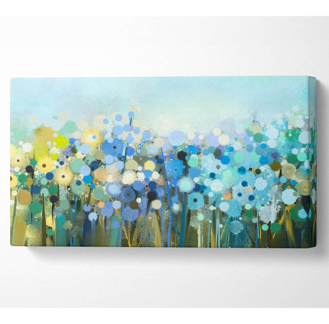 Taoran The Turquoise Wonder Flowers - Kunstdrucke auf Leinwand