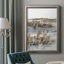 Toile encadrée de qualité supérieure bleu-gris Marsh IV - prête à être accrochée-39415305-39415306
