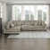 Brinsley 135”W Modern Track Arm Modular Sectional Sofa