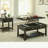 Walnut wood single-layer side table