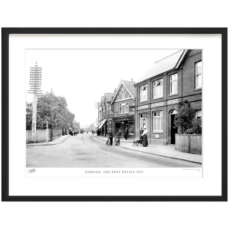 Cobham, The Post Office 1911 by Francis Frith - Single Picture Frame Print, 28cm H x 36cm W x 2.3cm D