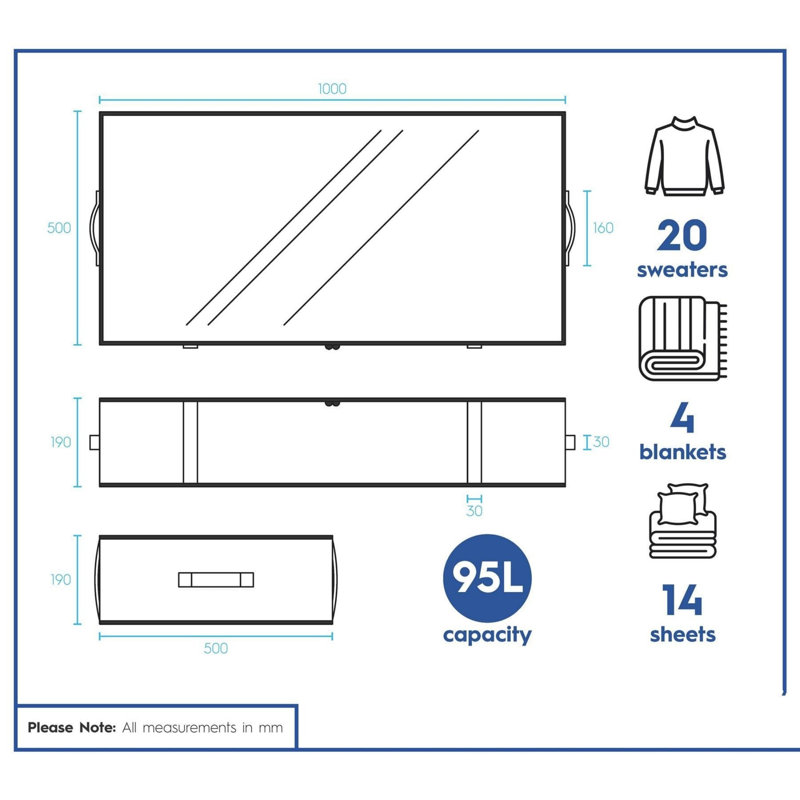 Rebrilliant Fabric Underbed Storage
