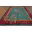 Floral Seafoam Green Color Antique Chinese Art Deco Rug