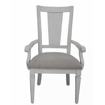 Light Grey Padded Arm Chair (Set Of 2)