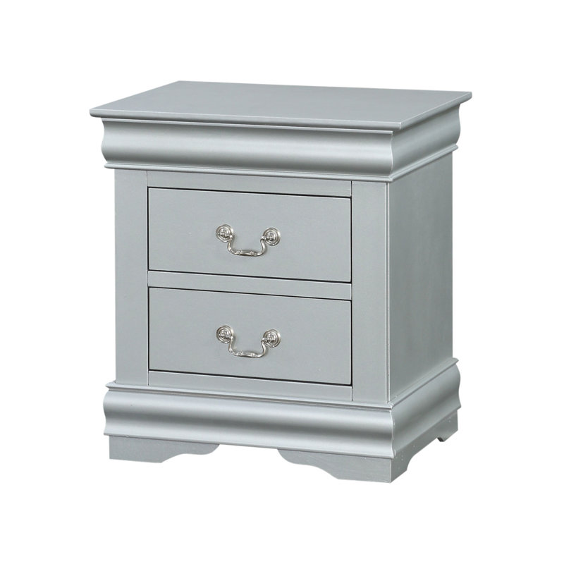 Table de chevet Louis Philippe III, Argent argent