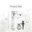 Robinet de lavabo vasque à col de cygne, mitigeur monocommande, en acier inoxydable SUS304 sans plomb, avec cartouche céramique anti-fuite, installation facile à faire soi-même-136060898
