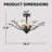 5-arm Crystal Chandelier With Leaf And Flower Motifs E12 Bulb Base Wall Switch Control