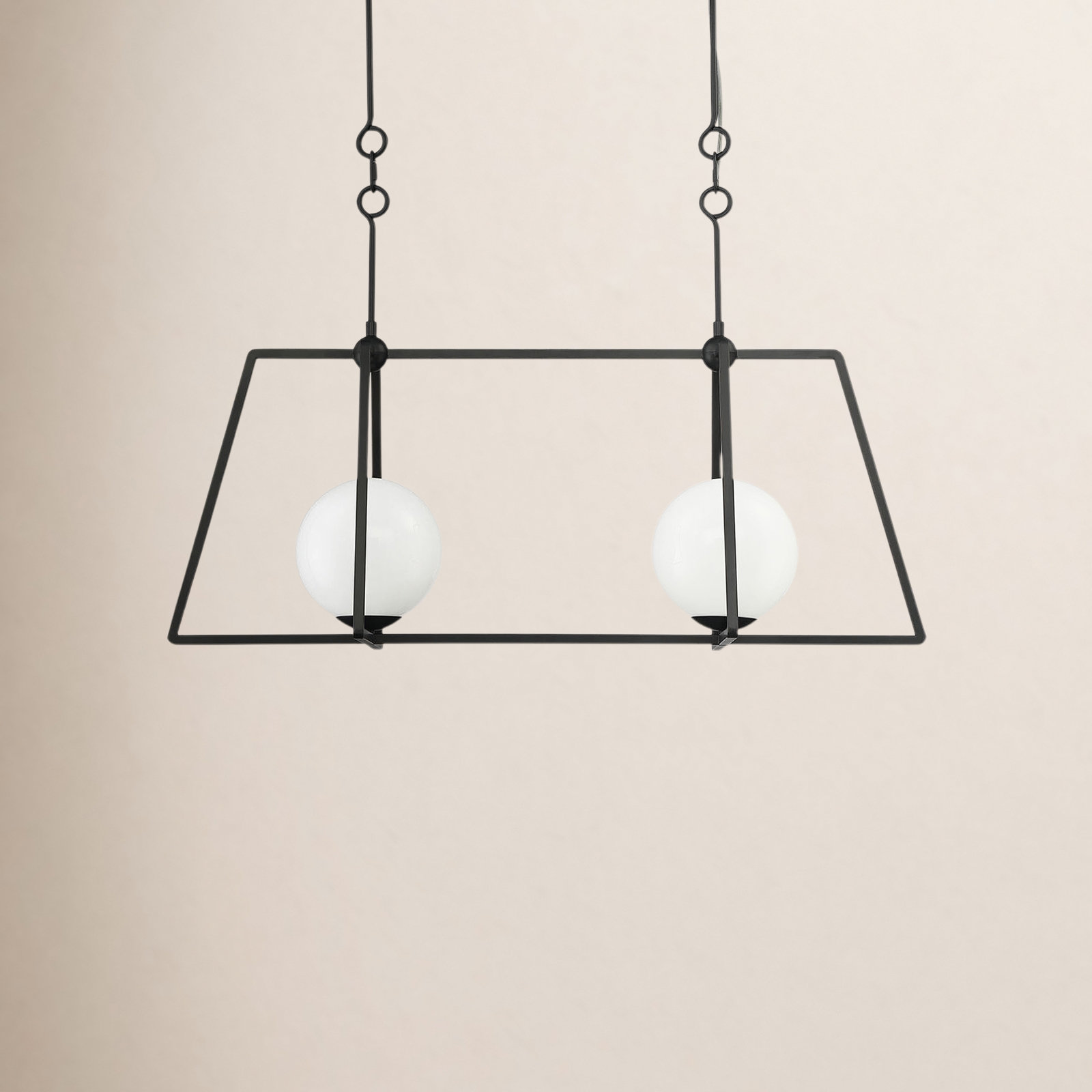 2 - Light Metal Dimmable Kitchen Island Chandelier