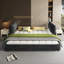 King Size Cloud Bed Frame With Oversized Padded Movable Headboard-1857825705