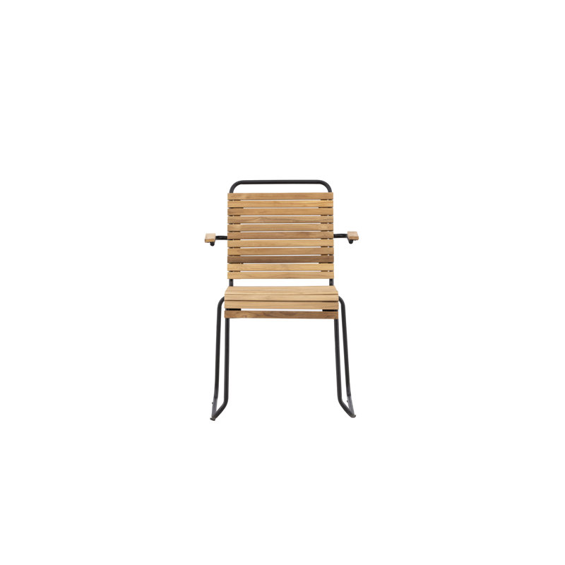 Twila 55cm H Stacking Armchair in Black
