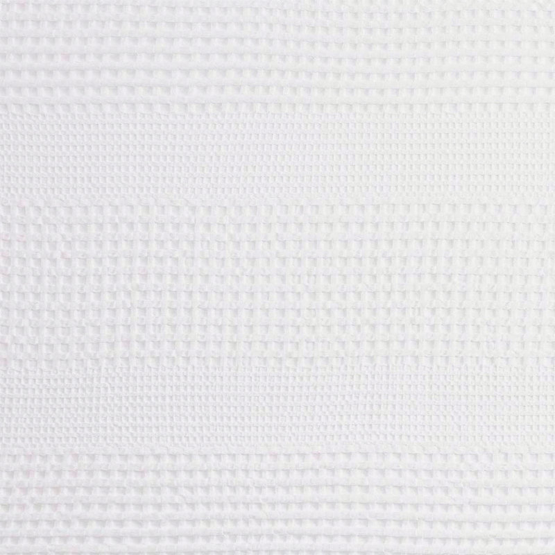 Super Waffle Textured Solid Shower Curtain