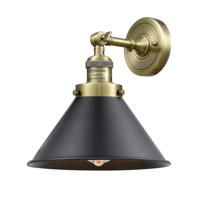 Ariellah Armed Sconce, Antique Brass