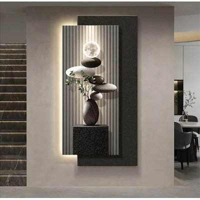 Décoration murale en grès de luxe moderne et minimaliste