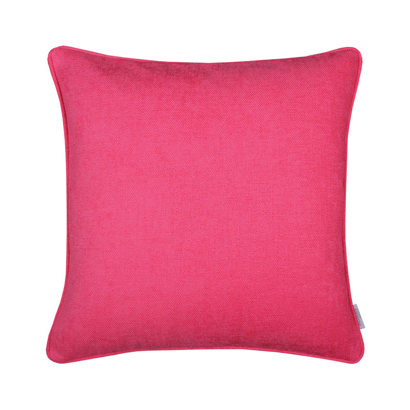 Braxston Square Pillow Cover & Insert, Barbie Pink