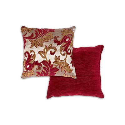 Fenner Damask Square Throw Pillow Cover