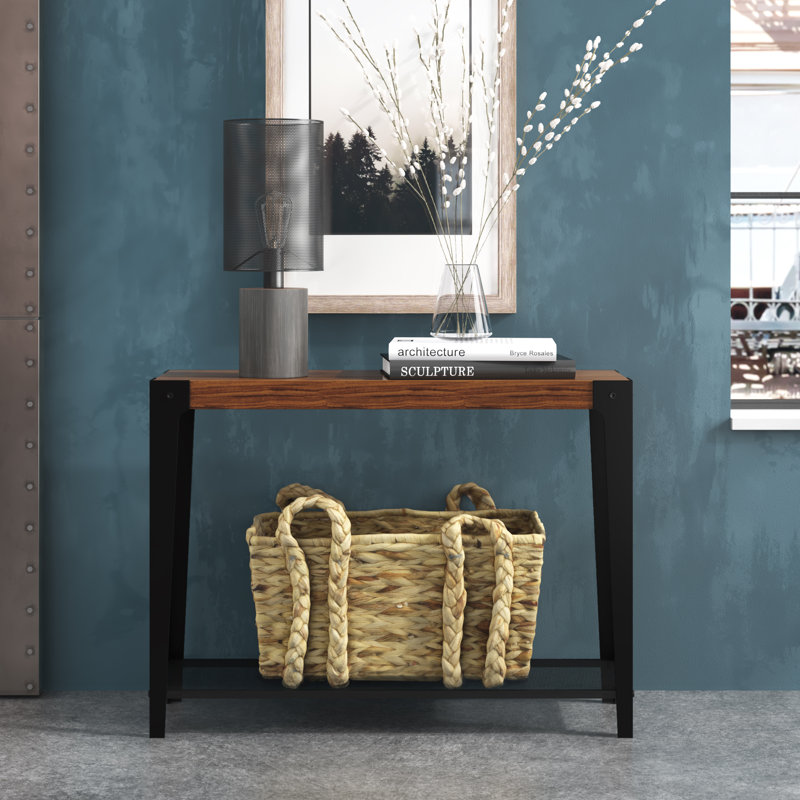 Ellery 38'' Solid Wood Top Console Table